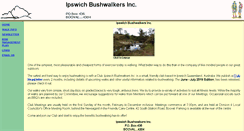 Desktop Screenshot of ipswichbushwalkers.bwq.org.au