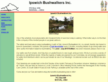 Tablet Screenshot of ipswichbushwalkers.bwq.org.au